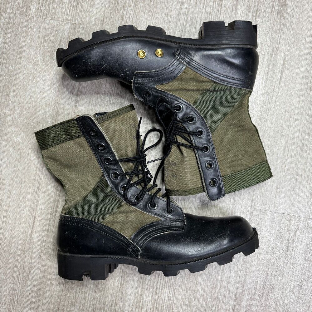 6.5 R USGI Vintage RO Search Jungle Boots Army Military Vietnam 1988 - Picture 2 of 7